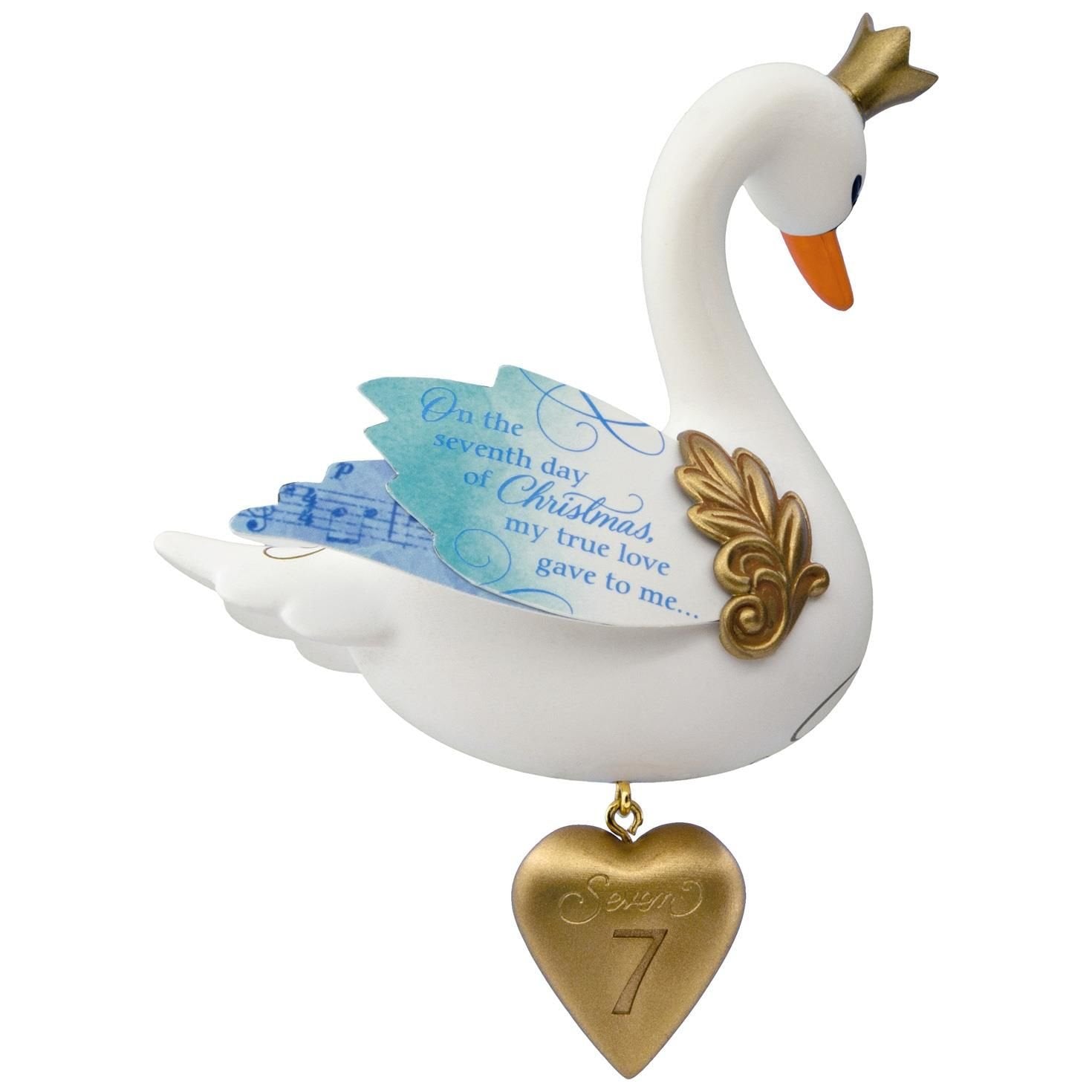 Hallmark Keepsake 2017 Seven Swans-a-Swimming Twelve Days of Christmas Ornament