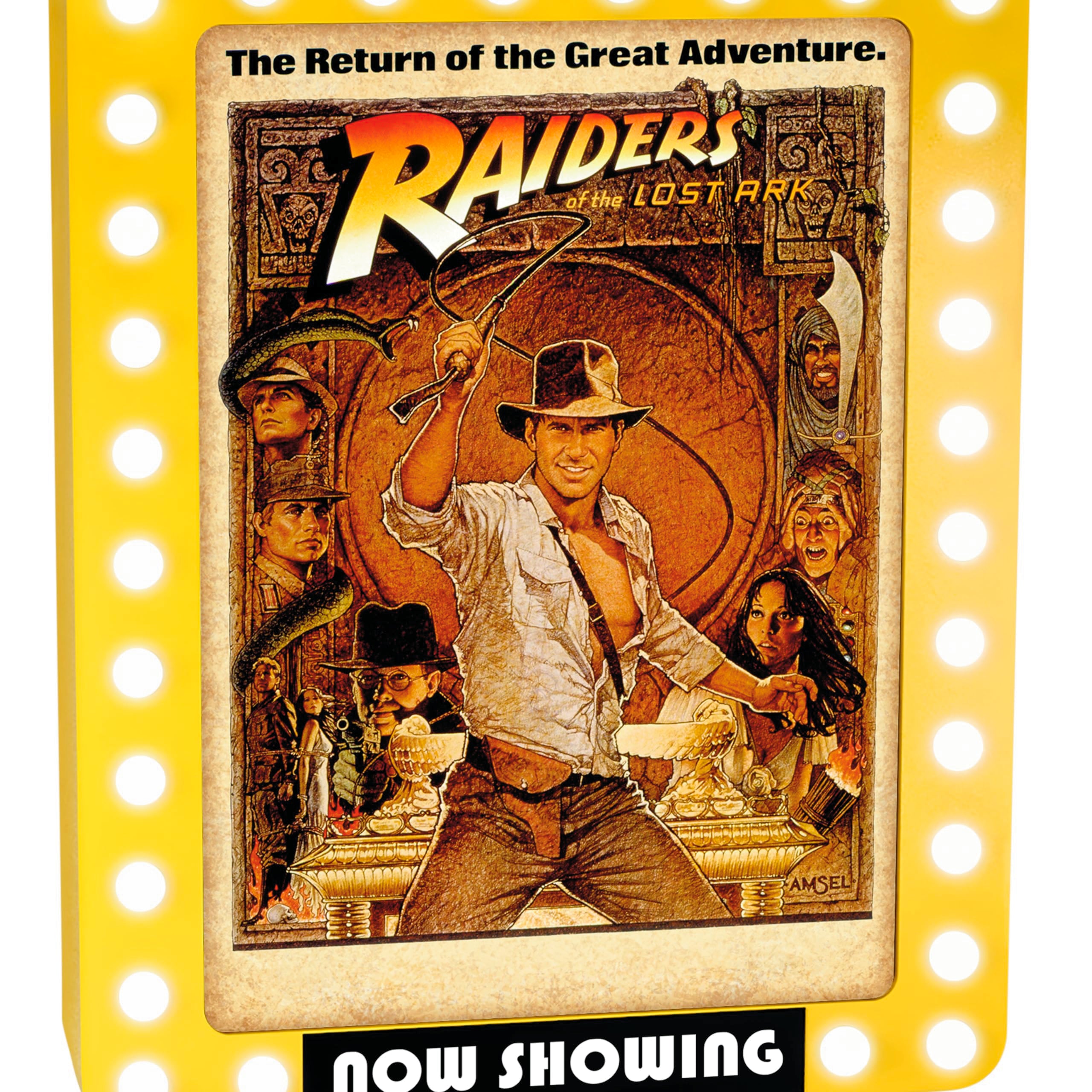 Now Showing Indiana Jones and the Raiders of the Lost Ark, 2025 Hallmark Keepsake Christmas Ornament