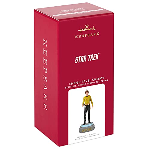 Hallmark Keepsake Plastic Christmas Ornament 2022, Star Trek Mirror, Mirror Collection Ensign Pavel Chekov, Light and Sound