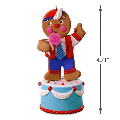 Hallmark 1995QGO1422 Joke-Telling Gingerbread Man Keepsake Christmas Ornaments