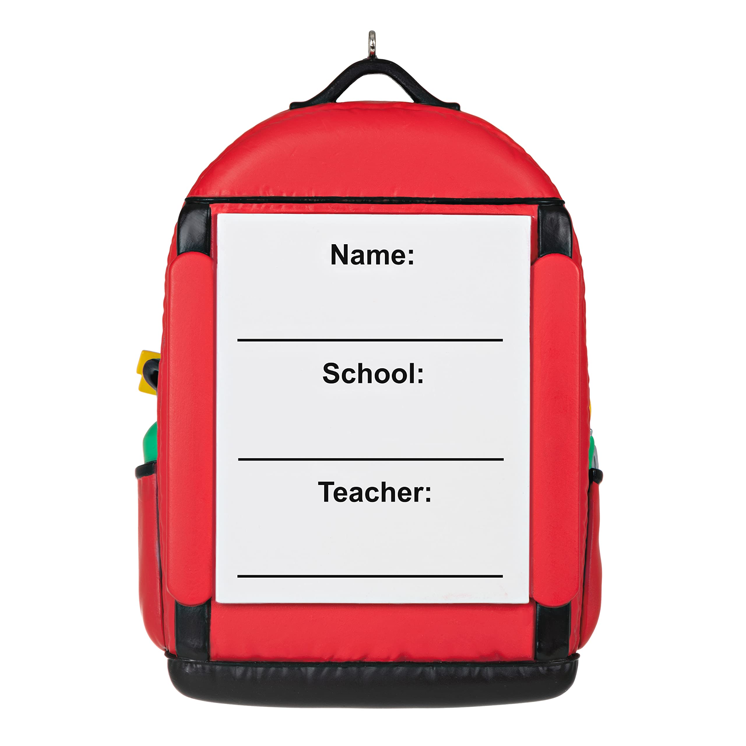 Hallmark Keepsake Christmas Ornament, Year Dated 2021, Backpack of Memories School Picture Frame