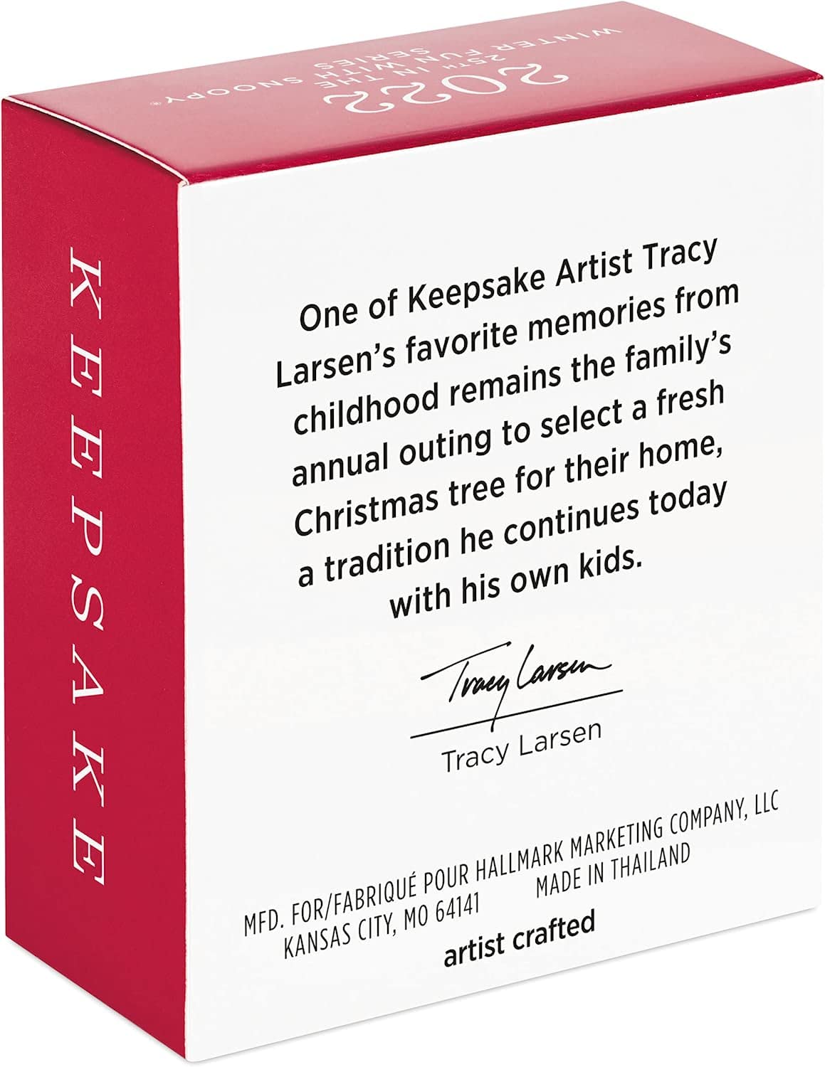 Hallmark Keepsake 1.16" Miniature Christmas Ornament 2022, Peanuts Winter Fun with Snoopy, Mini