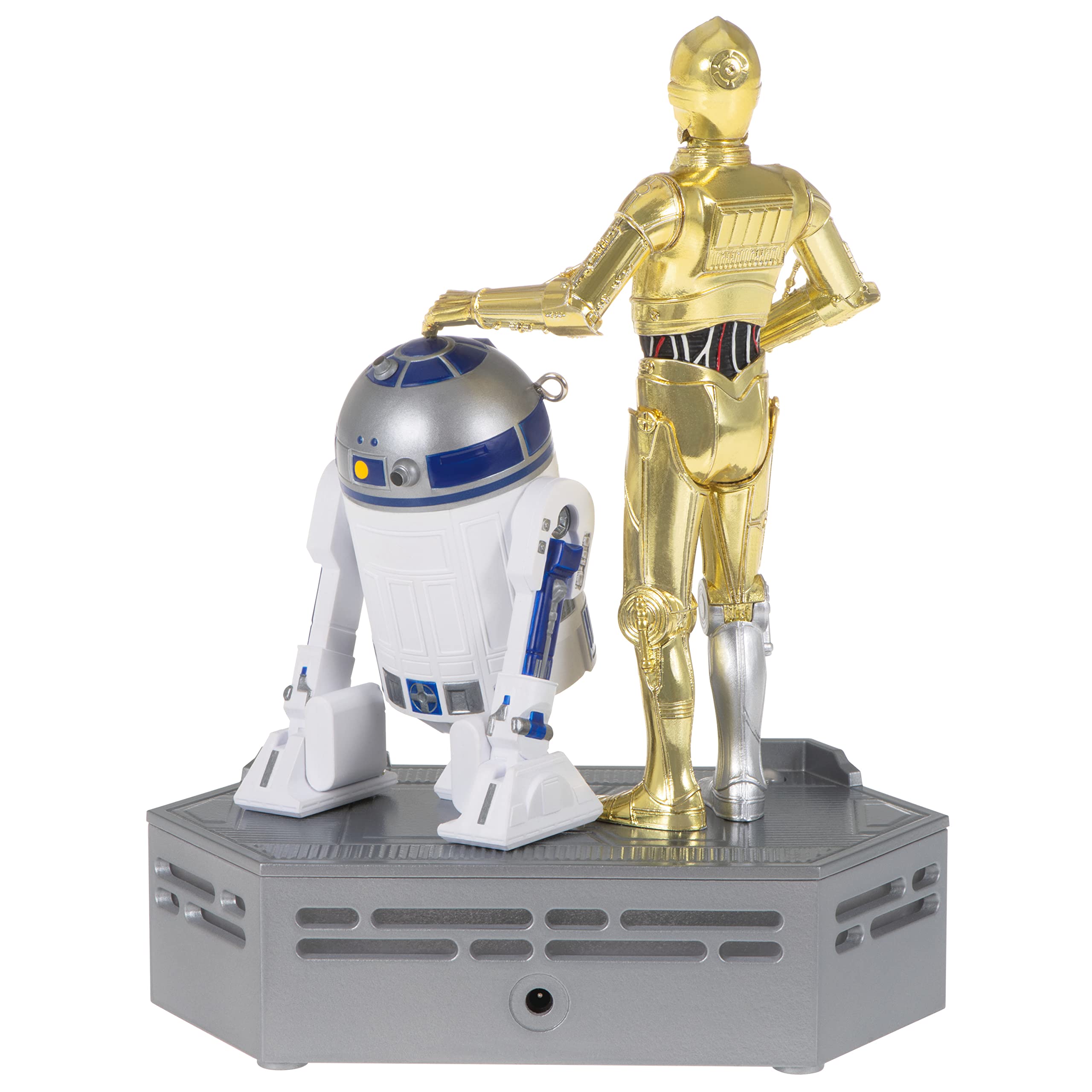 Hallmark Keepsake Christmas Ornament 2022, Star Wars: A New Hope Collection C-3PO and R2-D2, Storytellers Light and Sound (3999QXI7923)