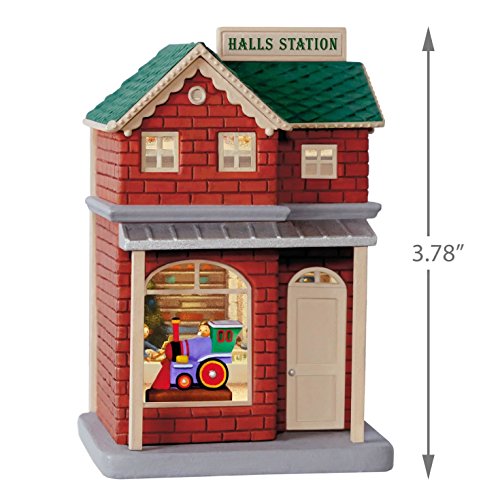 Hallmark Keepsake Ornament Korners Halls Station 2017