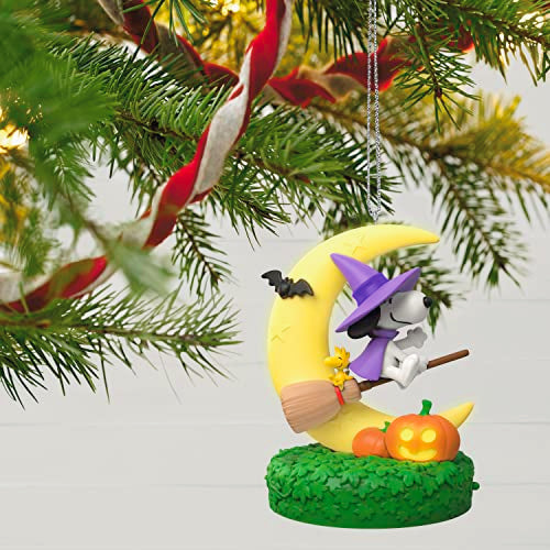 Hallmark Keepsake Halloween Ornament 2023, The Peanuts Gang Snoopy's Moonlit Mischief, Musical Ornament with Light