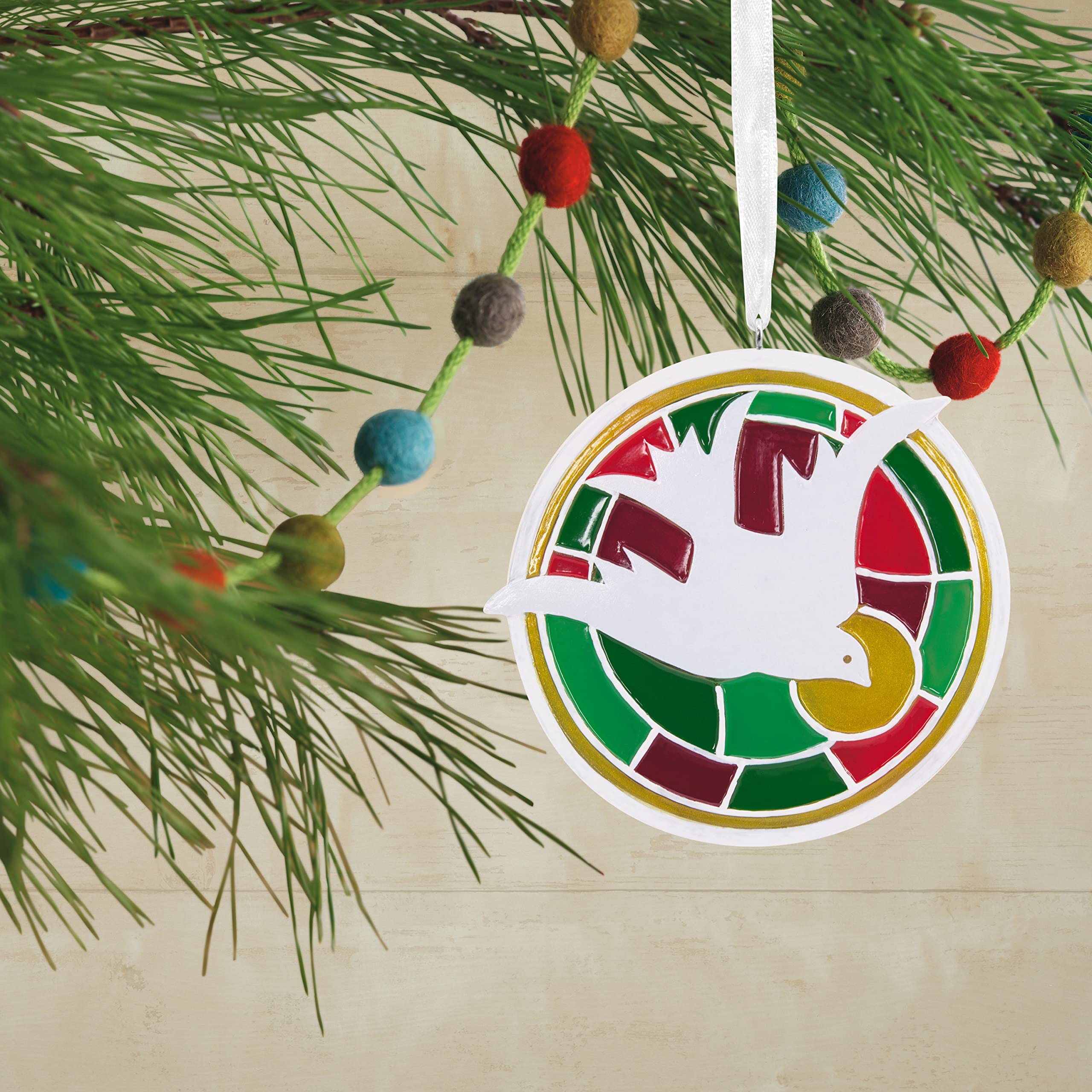 Hallmark Vida Dove "STAINED GLASS DOVE" Ornament (0001HDA1579)
