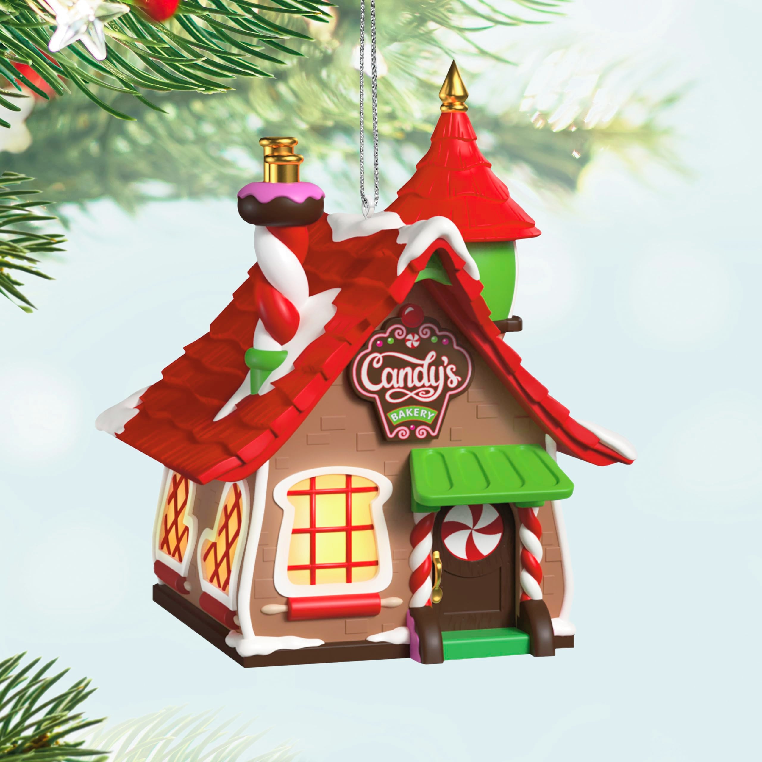Candy's Bakery Welcome to Elfville 2025 Hallmark Keepsake Ornament, Set of Two