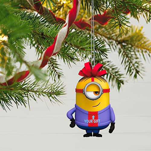 Hallmark Keepsake Christmas Ornament 2023, Minions The Gift of Stuart Musical, Minions Gift