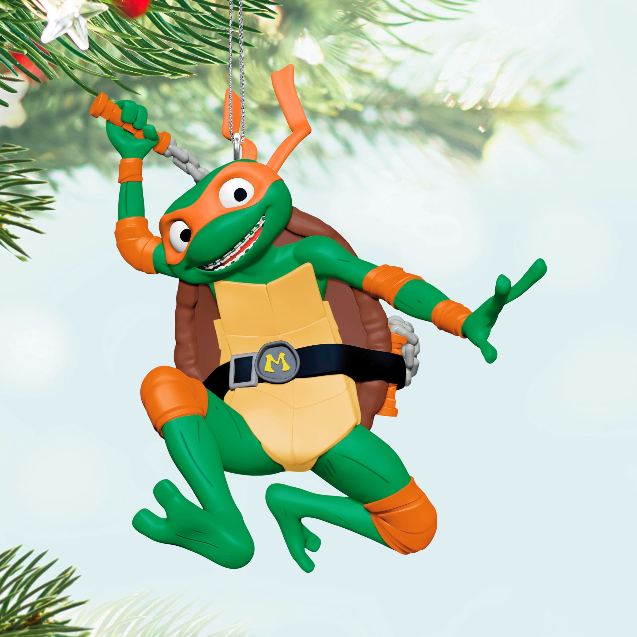 Michelangelo Teenage Mutant Ninja Turtles: Mutant Mayhem, 2025 Hallmark Keepsake Christmas Ornament