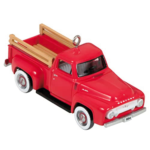 Hallmark Keepsake 0.75" Miniature Christmas Ornament 2023, Lil' American Trucks 1954 Mercury M-100 Mini Metal