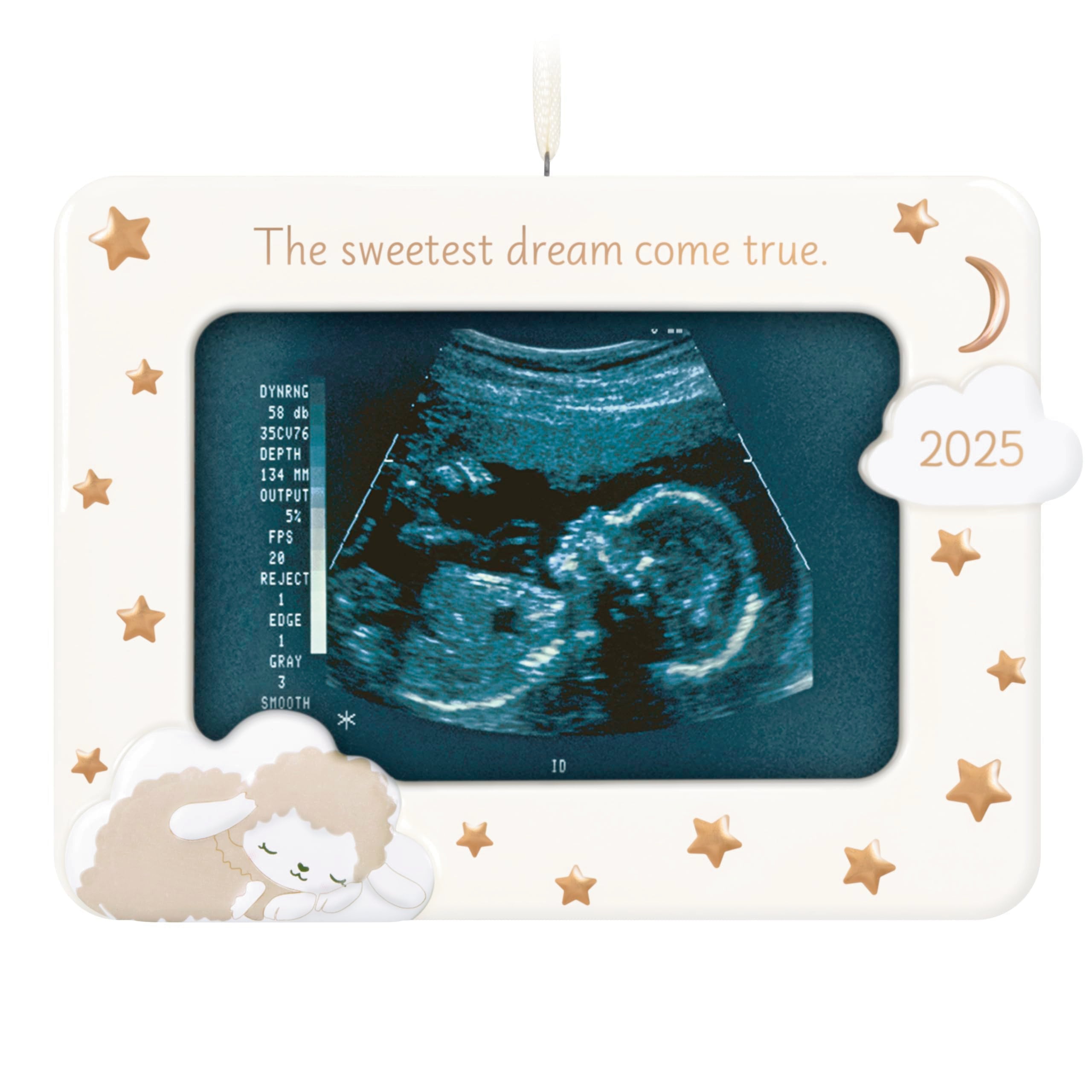 Sweetest Dream Come True 2025 Hallmark Keepsake Photo Frame Christmas Ornament