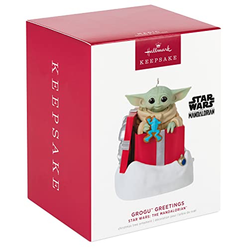 Hallmark Keepsake Christmas Ornament, Star Wars: The Mandalorian Grogu Greetings, Sound and Motion