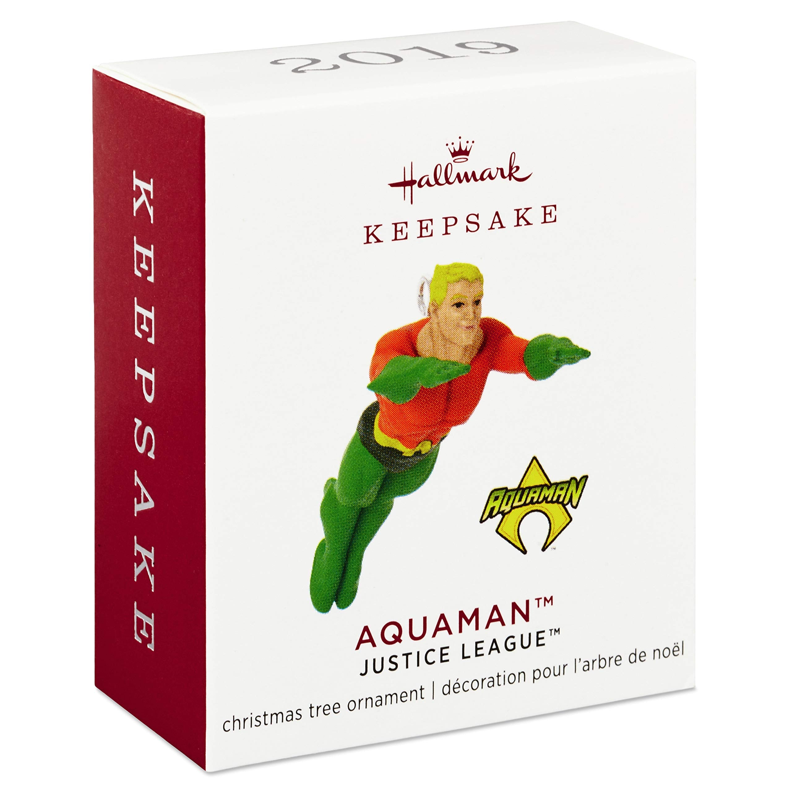 Hallmark Keepsake Mini Christmas Ornament 2019 Year Dated DC Comics Justice League Aquaman Min