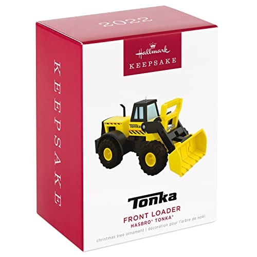 Hallmark Keepsake Plastic Christmas Ornament 2022, Hasbro Tonka Front Loader