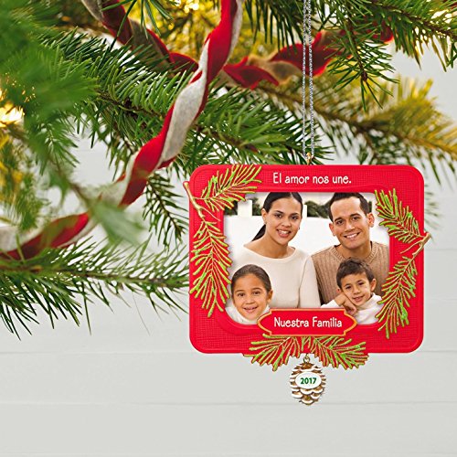 Hallmark Keepsake 2017 Nuestra Familia Picture Frame Dated Christmas Ornament