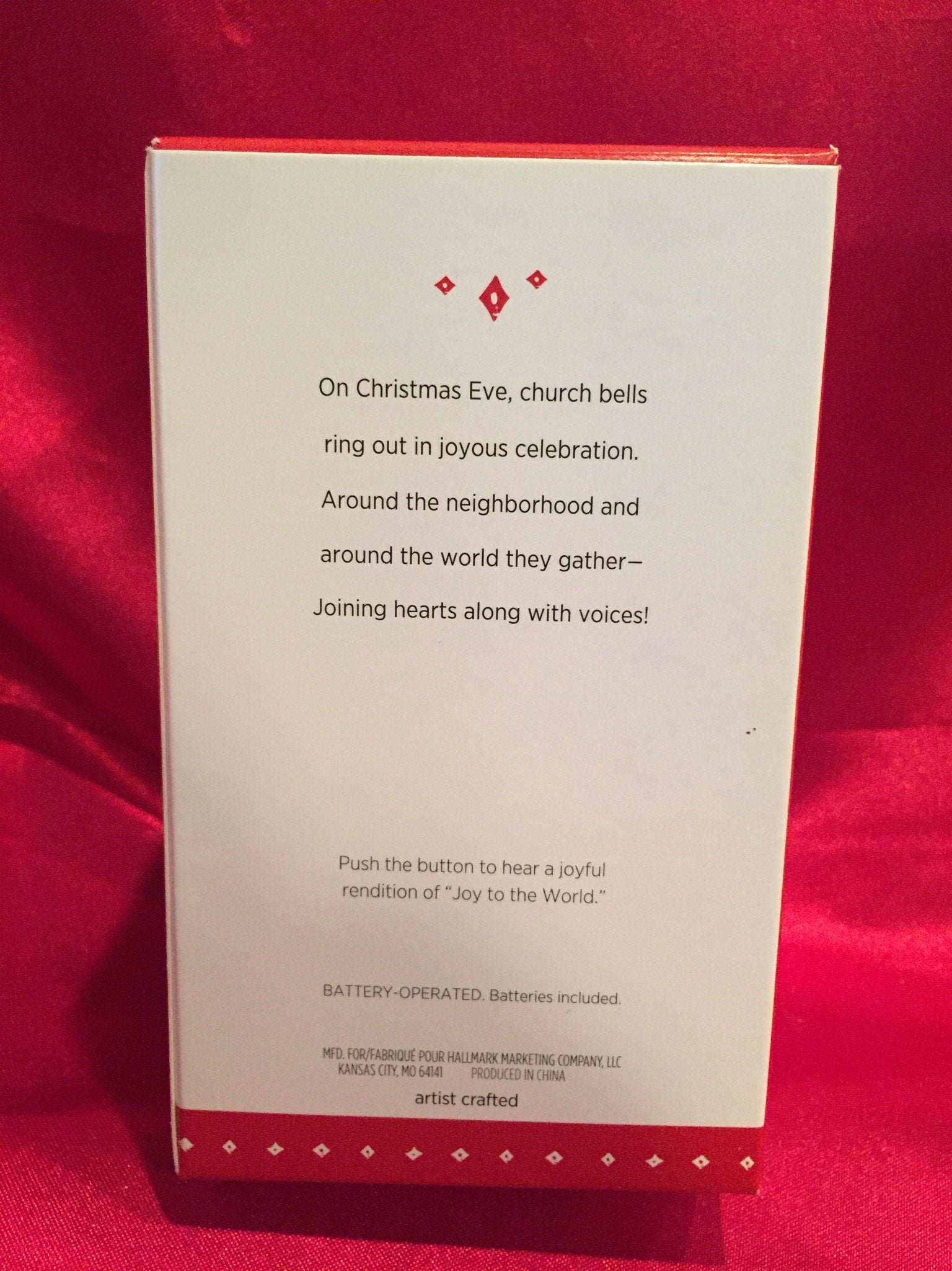 Hallmark Keepsake Ornament Joy to The World with Music