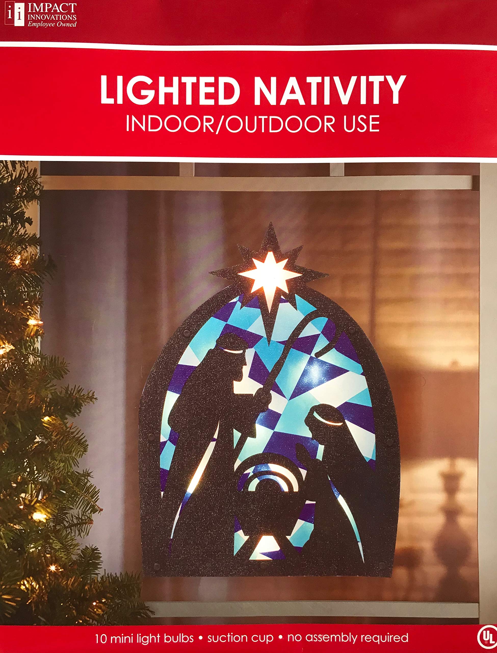 Light Up Nativity Sign