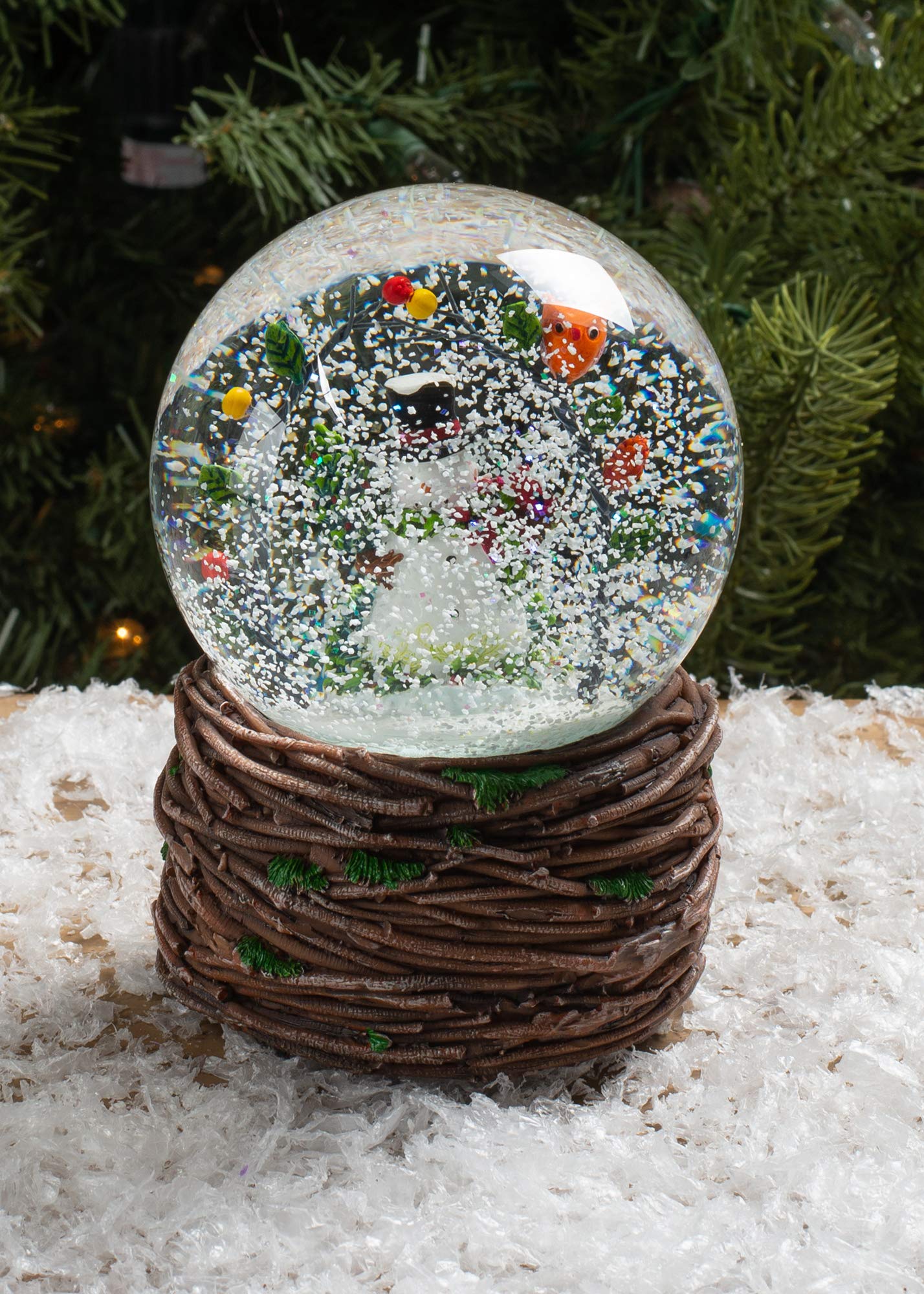 "Snowman Arch Dome" Roman Inc 6.5"  Musical Snow Globe