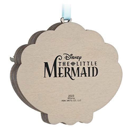 Hallmark Keepsake Christmas Ornament 2023, Disney The Little Mermaid Ariel and Friends, Papercraft Ornament, Gifts for Disney Fans