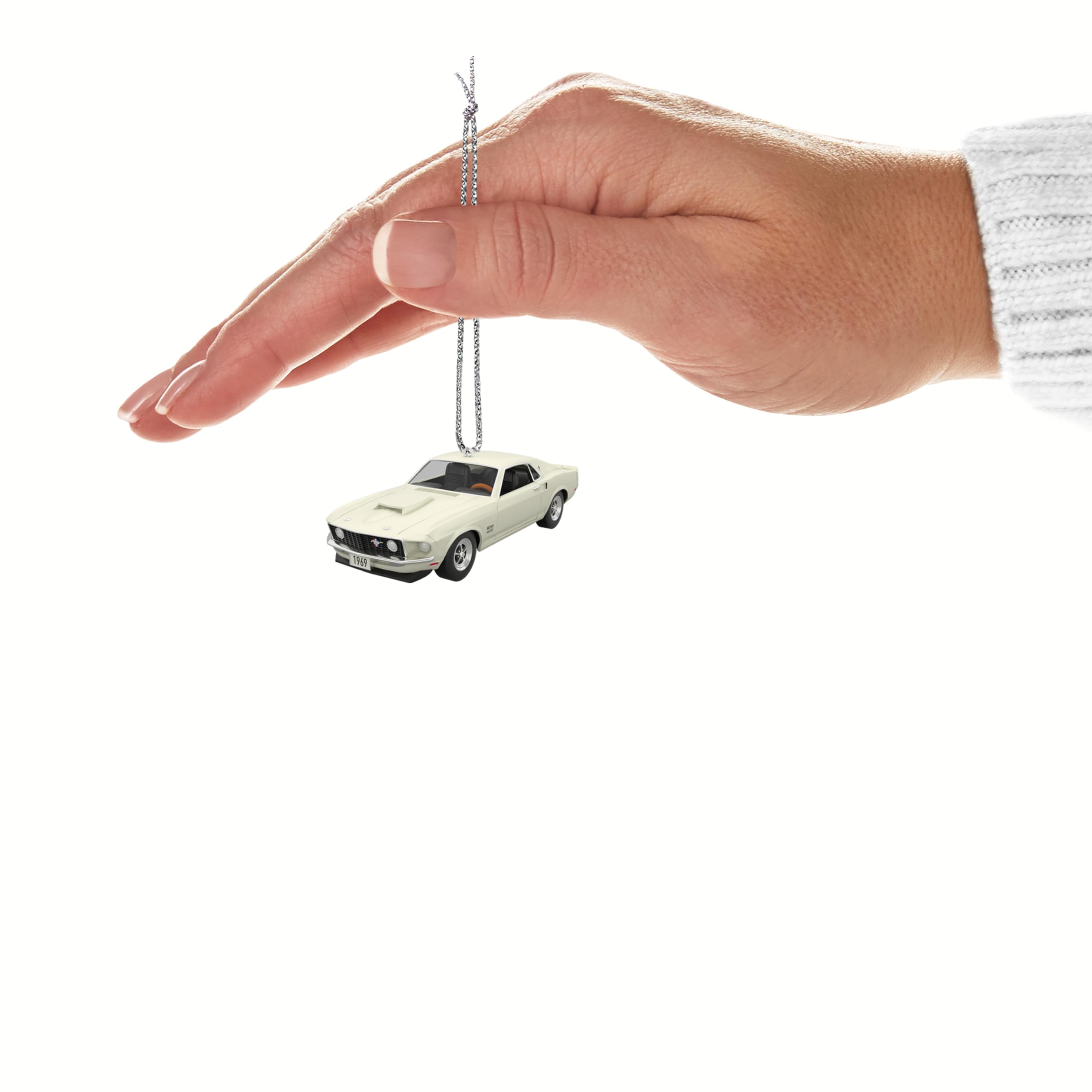 Hallmark Keepsake 0.7" Mini Christmas Ornament 2024, Lil' Classic Cars 1969 Ford Mustang Boss 429 2024, Metal, Gifts for Car Collectors