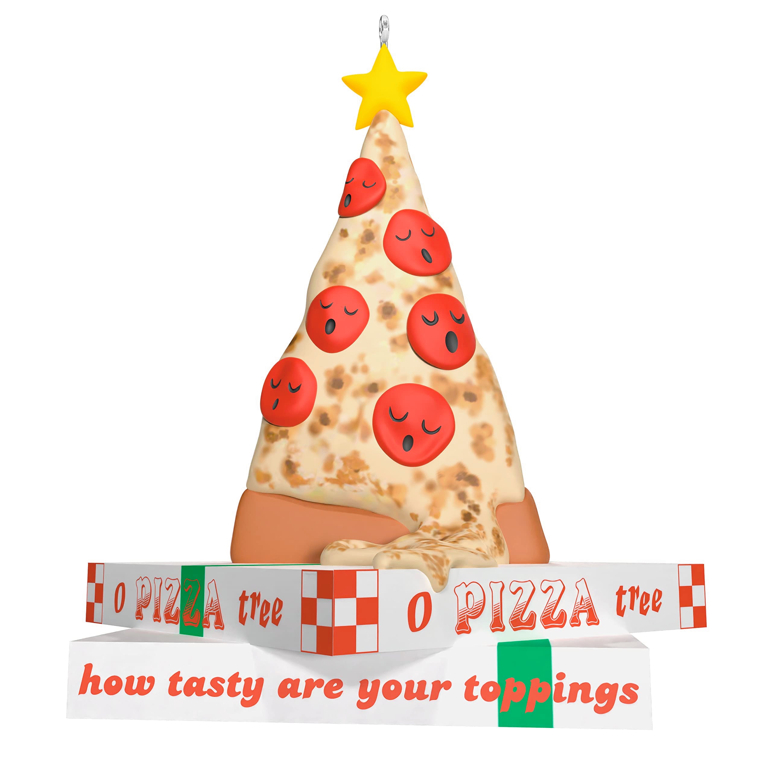 Hallmark Keepsake Christmas Ornament 2023, "O Pizza Tree," Funny Ornament, Food Gifts