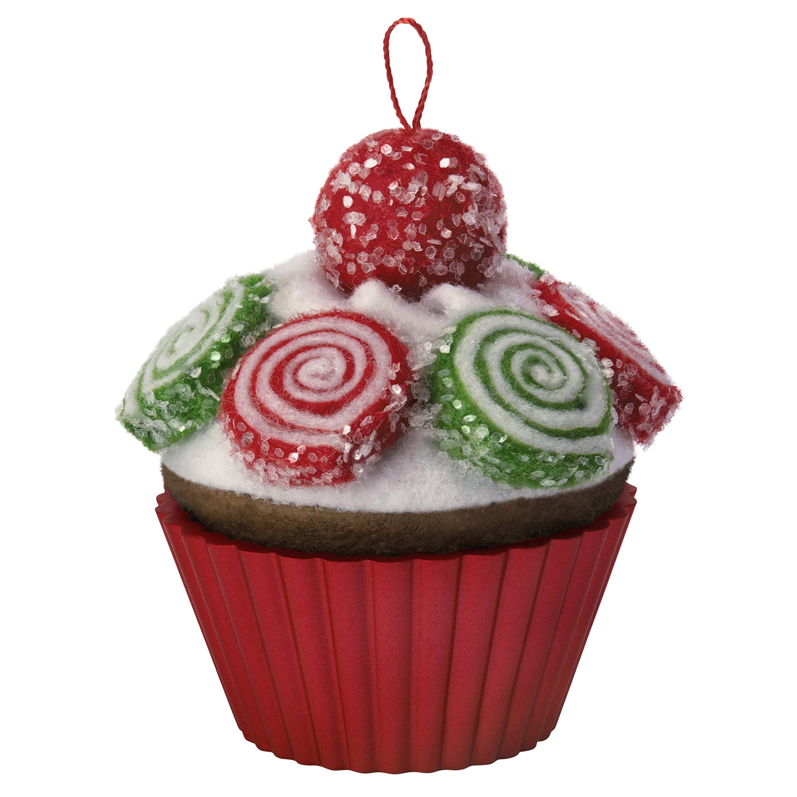 Hallmark Keepsake Christmas Ornament 2019 Year Dated, Christmas Cupcakes Pinwheel Sweetness Fabric