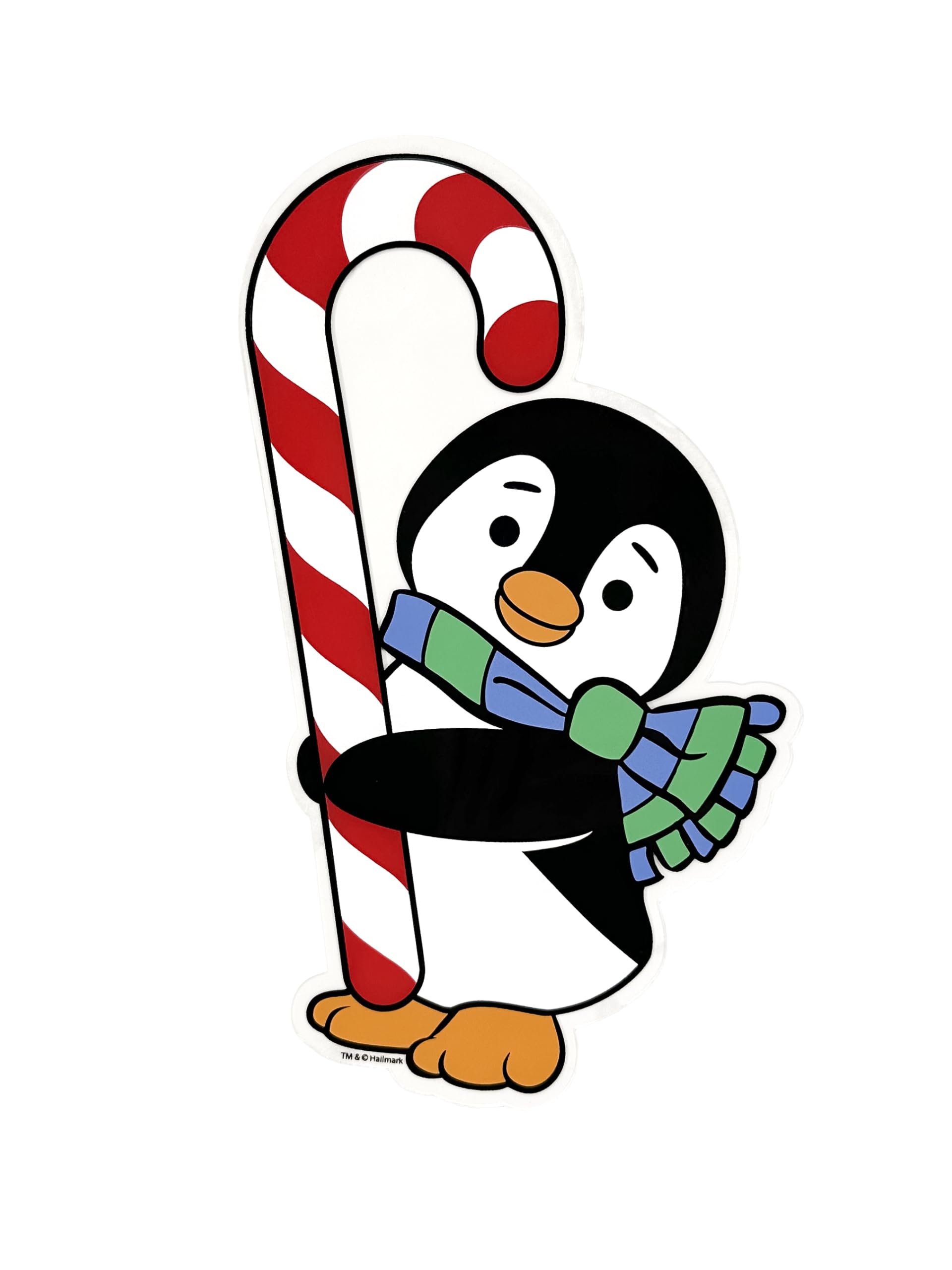 Hallmark Keepsake Playful Penguins Reusable Gel Window Clings Set of 6