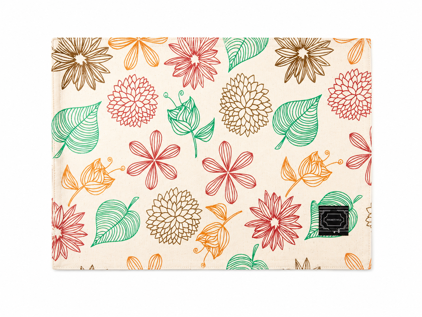 Nidico Fall Botanical Floral Fabric Place Mat
