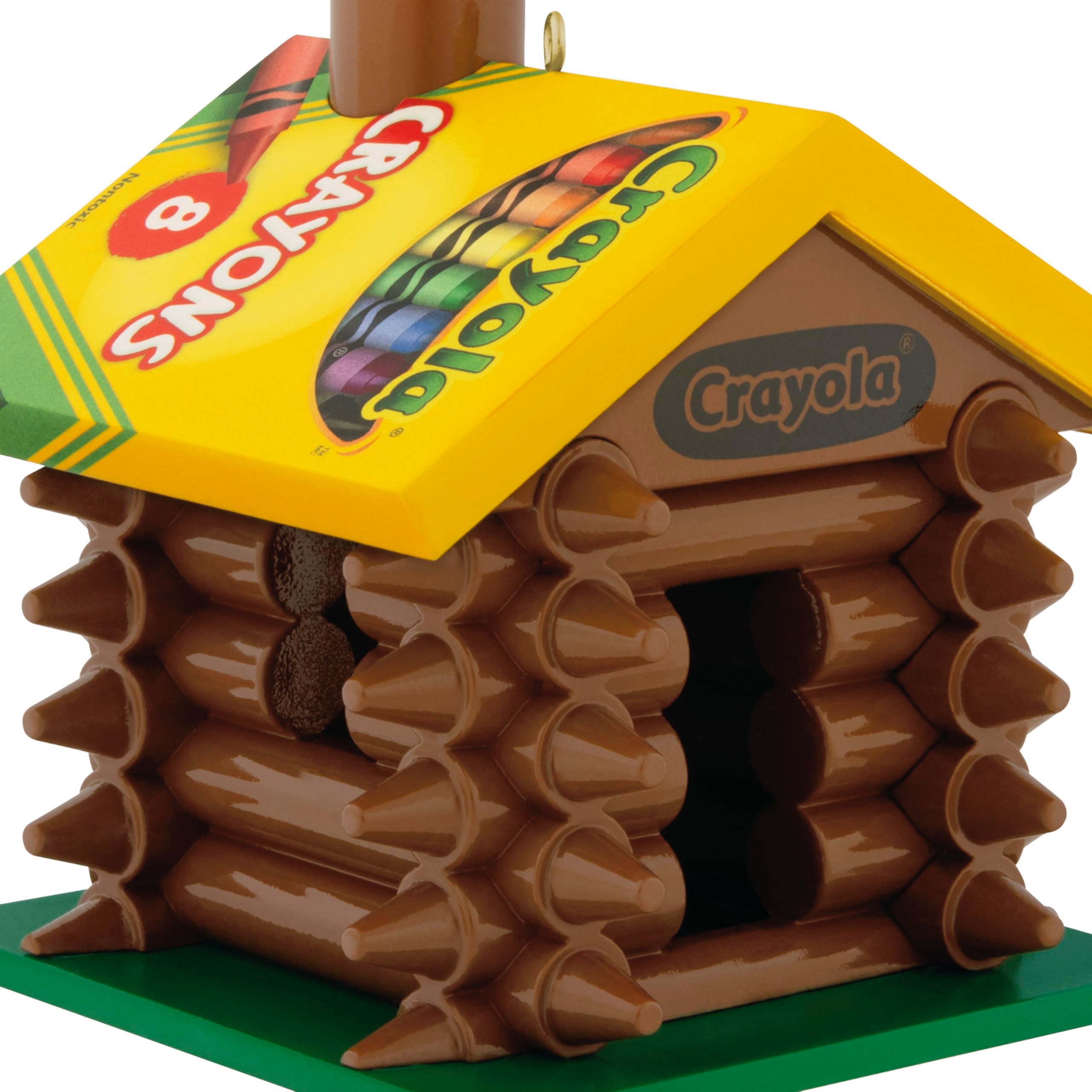 Colorful Log Cabin, Crayola, 2025 Hallmark Keepsake Christmas Ornament