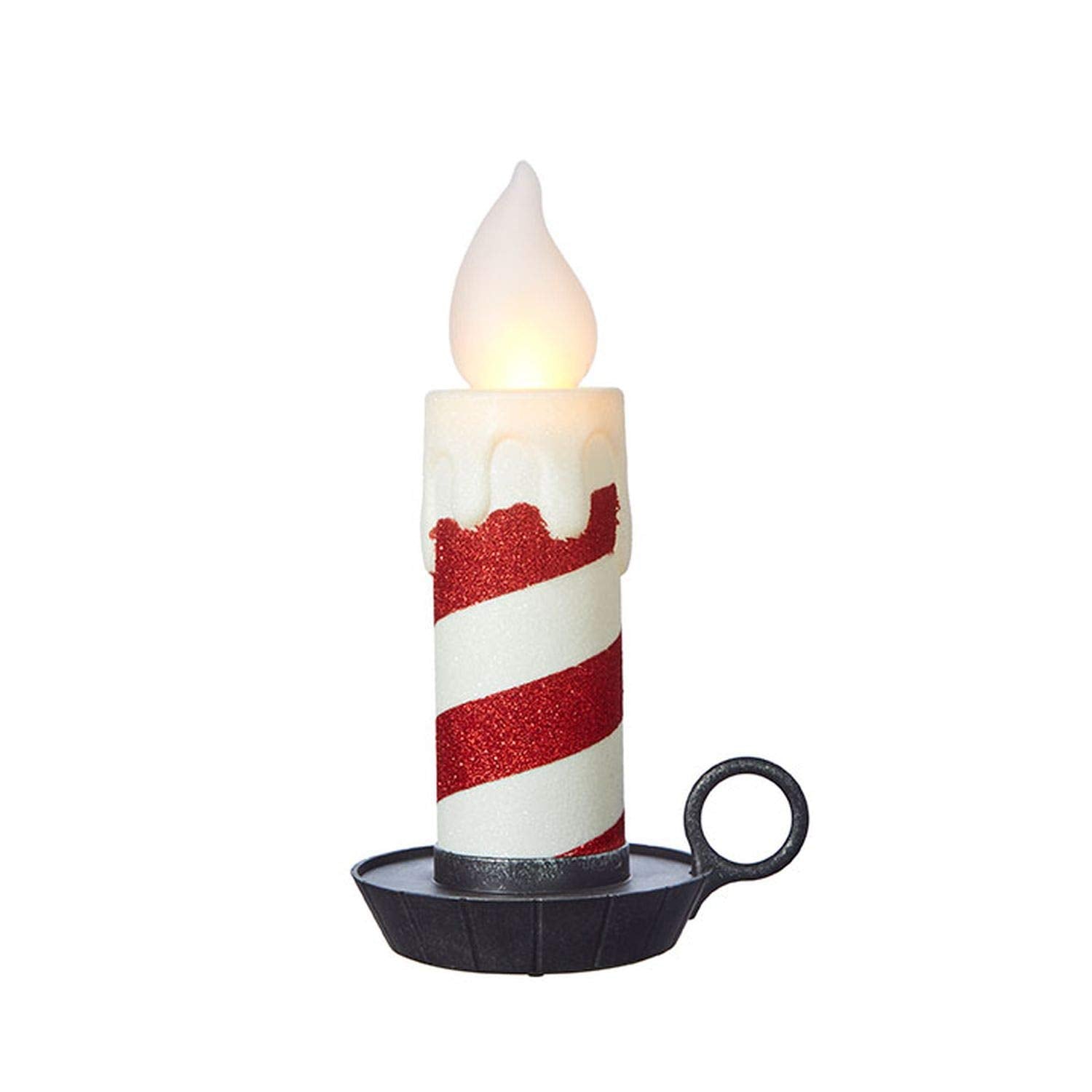 Candy Cane Flameless Candle