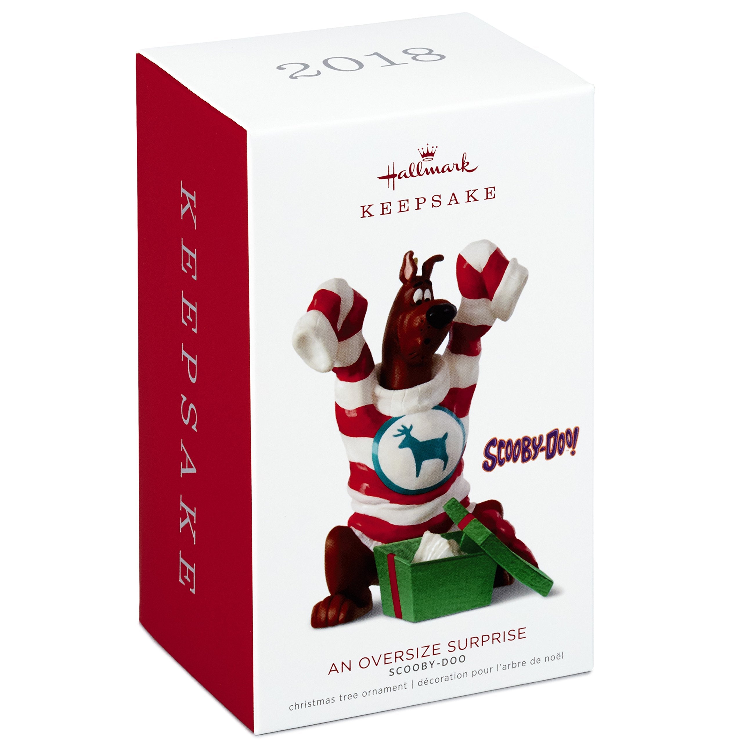 Hallmark Keepsake Christmas Ornament 2018 Year Dated, Scooby Doo An Oversize Surprise, Scooby-Doo