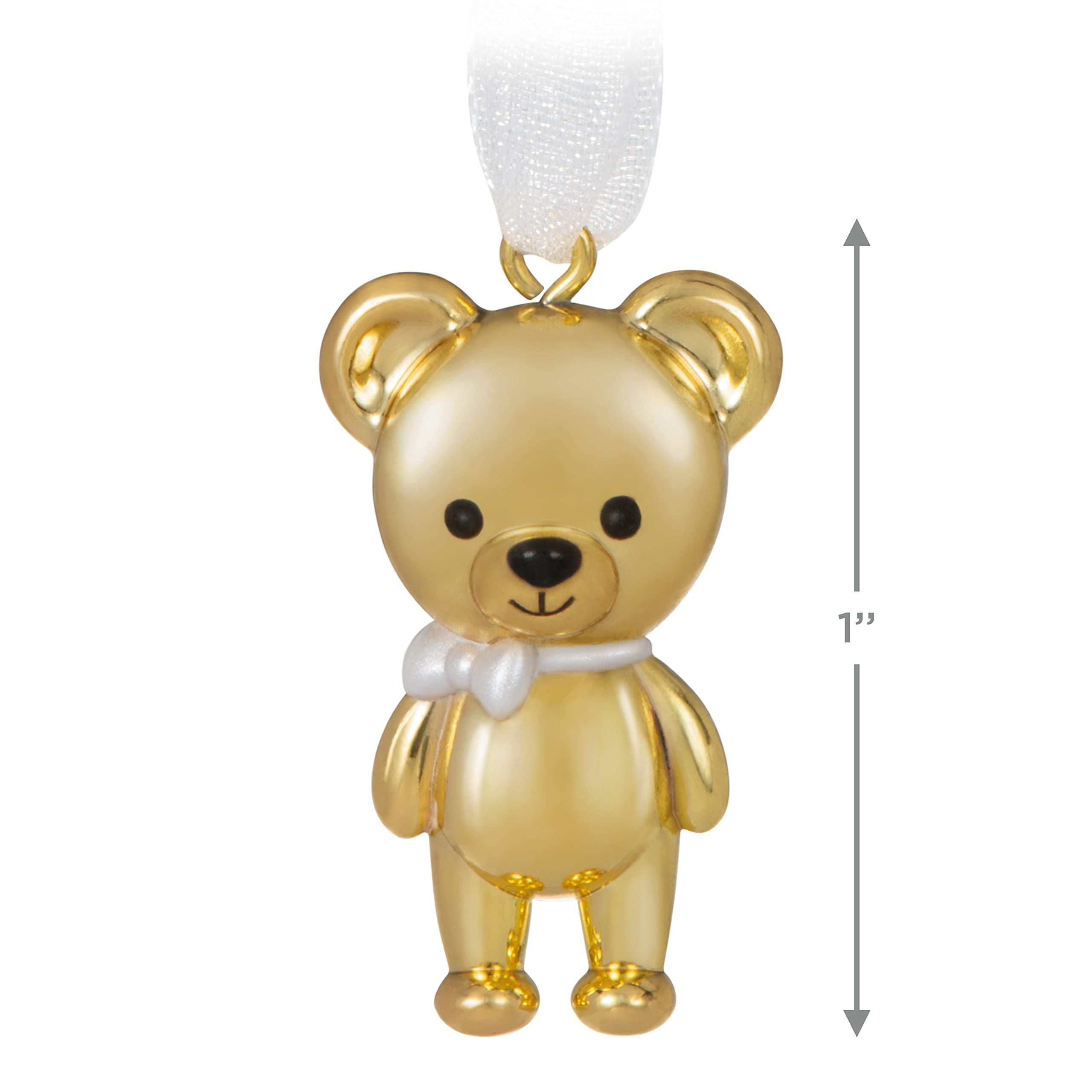 Hallmark 2022 Mini Bitty Bear Metal Christmas Ornament New With Box