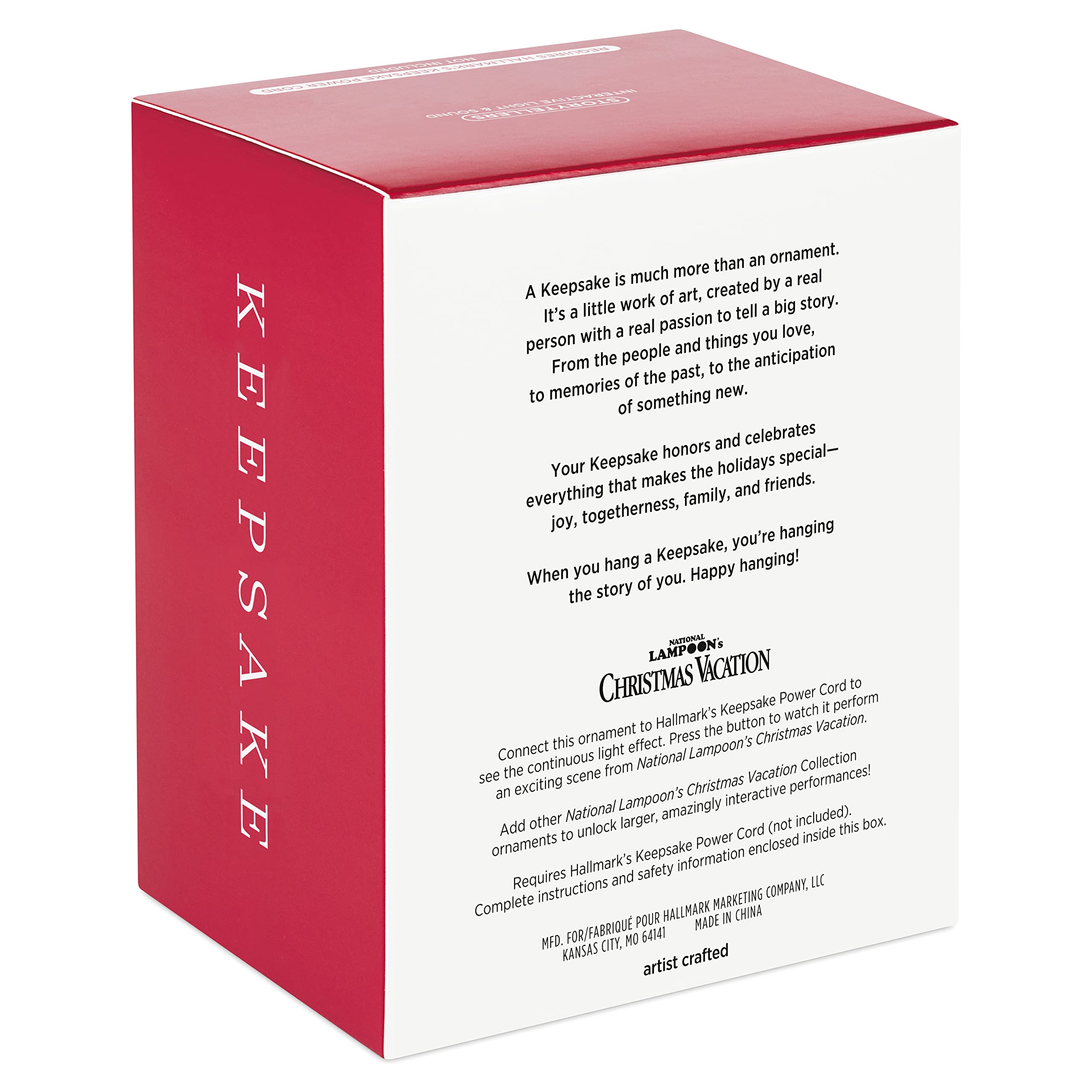 Hallmark Keepsake Christmas Ornament, Plastic,2022, National Lampoon's Christmas Vacation Collection Audrey and Russ Griswold, Light and Sound