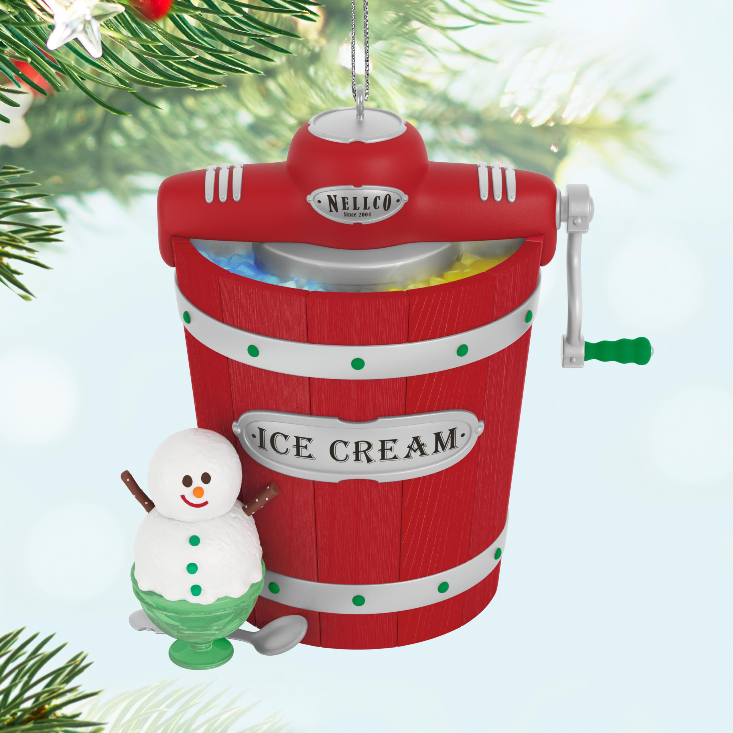 Nellco Ice Cream Maker 2025 Hallmark Keepsake Christmas Ornament