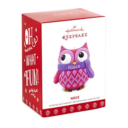 Hallmark Keepsake 2017 Cute Owl Niece Dated Christmas Ornament