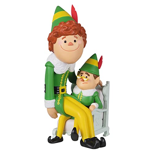 Hallmark Keepsake Christmas Ornament 2022, Papa Elf and Buddy The Elf