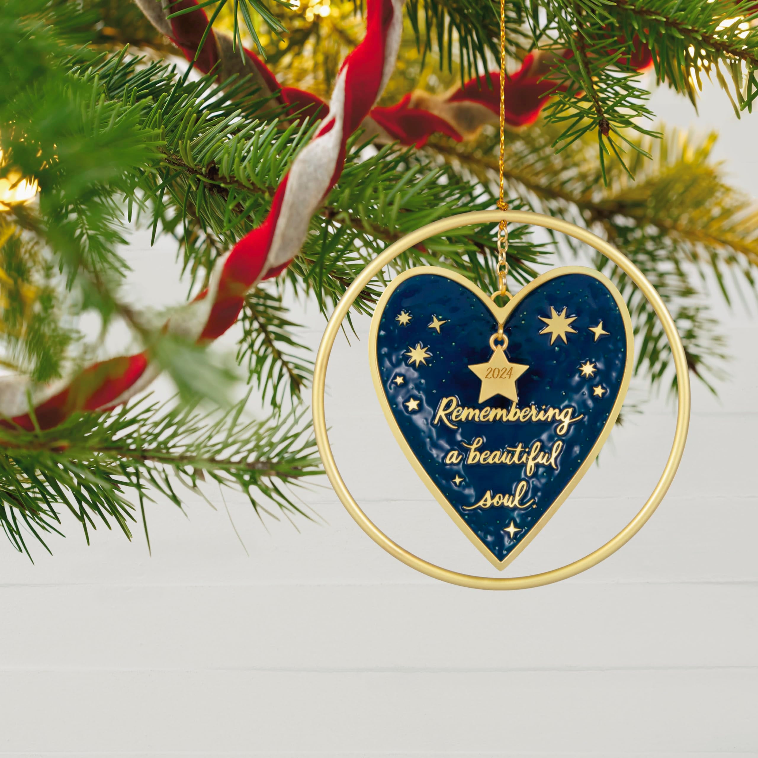 Hallmark Keepsake Christmas Ornament 2024, Remembering a Beautiful Soul, Metal, Remembrance Gift
