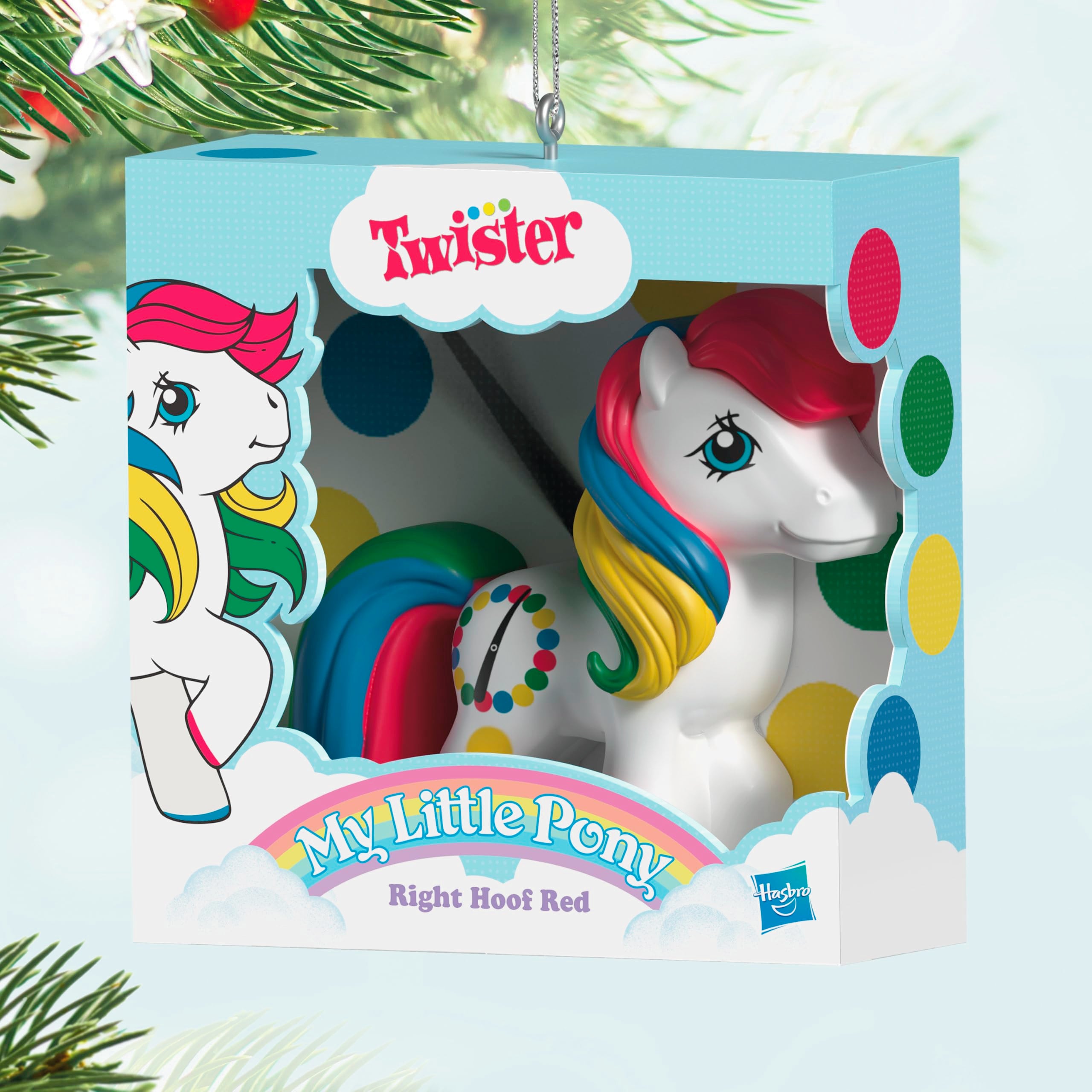 Retro Twister Right Hoof Red, My Little Pony, 2025 Hallmark Keepsake Christmas Ornament