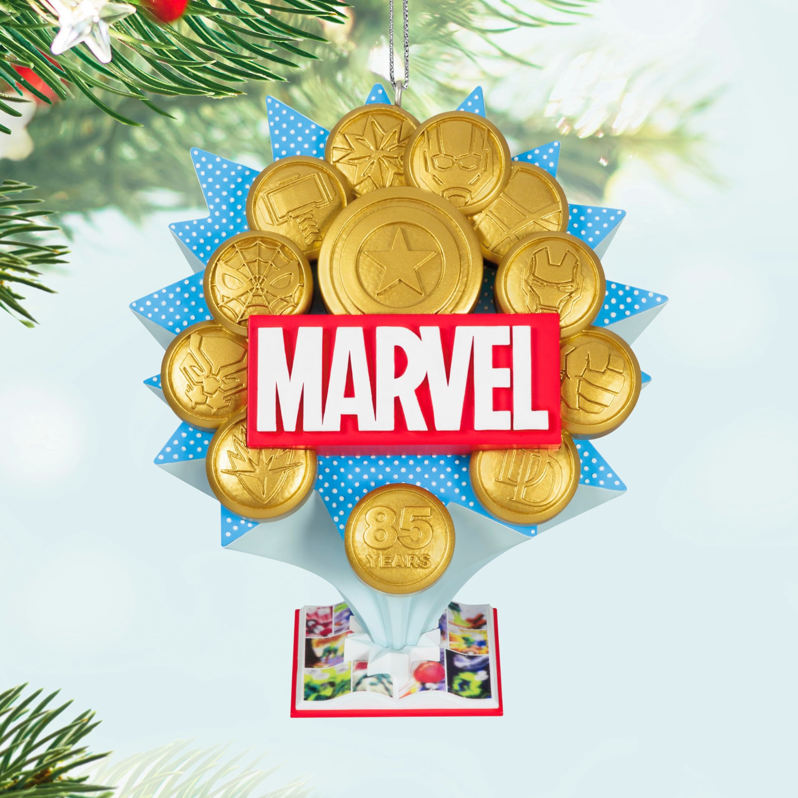 Hallmark Keepsake Christmas Ornament 2024, Marvel: Celebrating 85 Years, Gifts for Marvel Fans