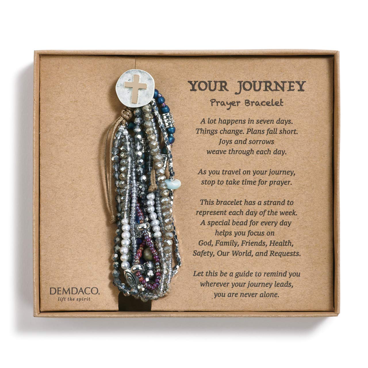 Your Journey Grey Prayer Bracelet