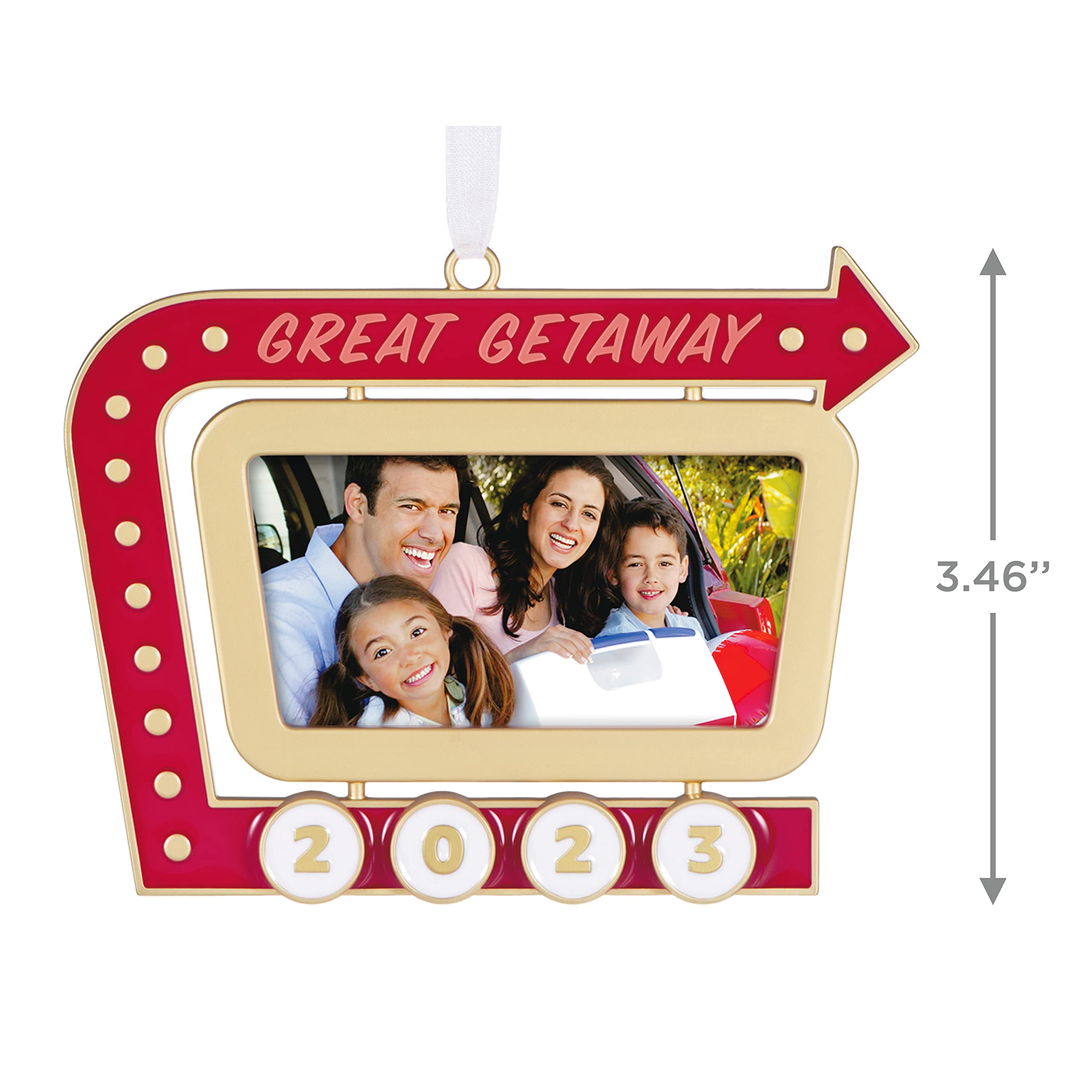 Hallmark Keepsake Christmas Ornament 2023, Great Getaway, Vacation Picture Frame Ornament