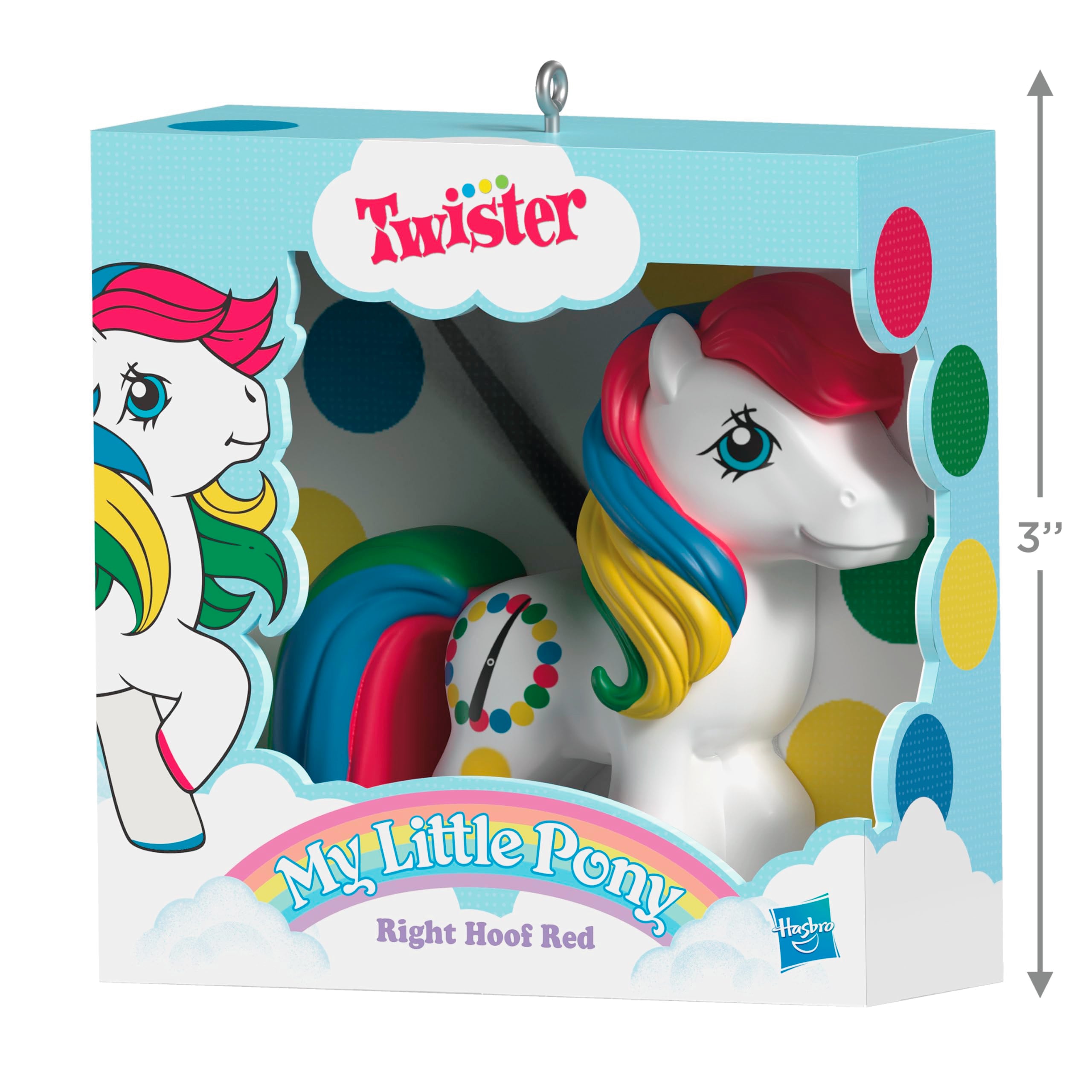 Retro Twister Right Hoof Red, My Little Pony, 2025 Hallmark Keepsake Christmas Ornament
