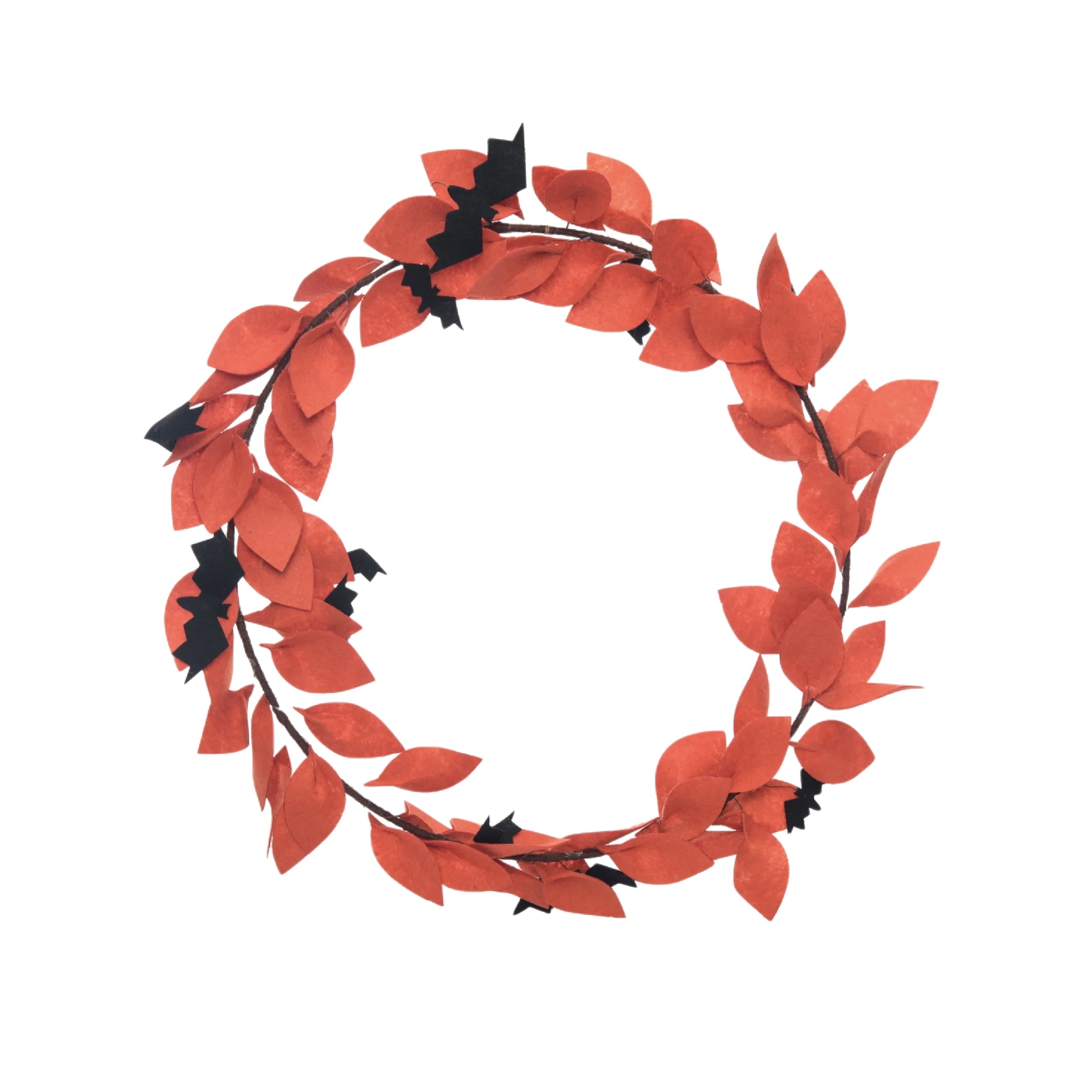 Halloween Bat Transpac Wreath Decor