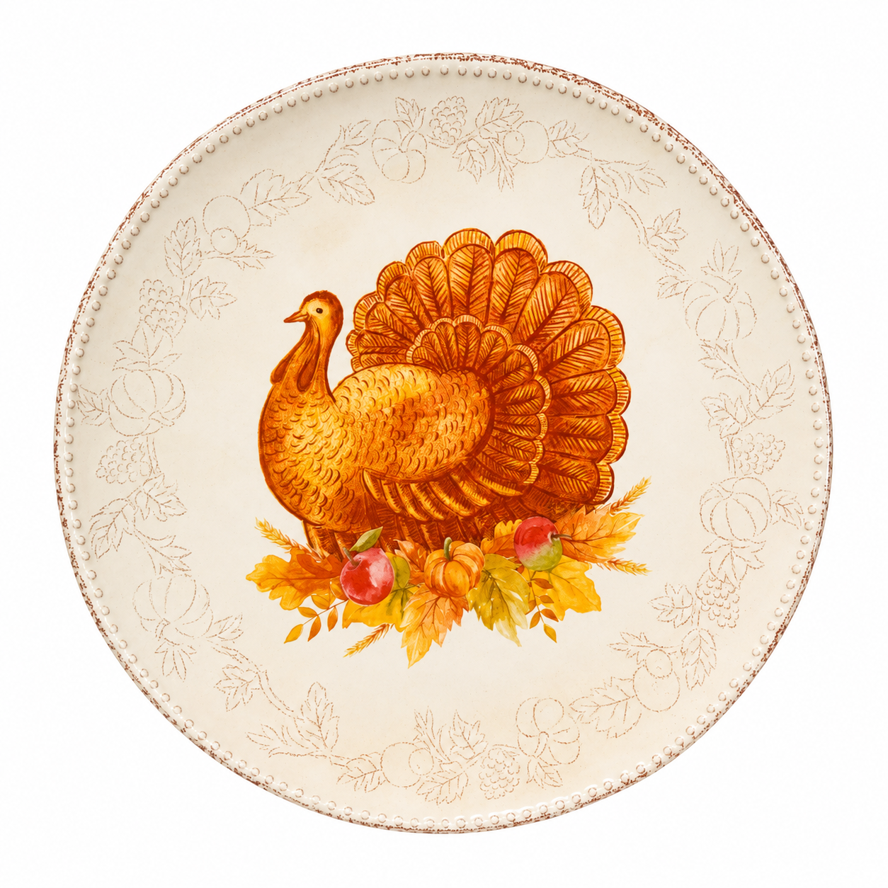 Harvest Heritage Turkey Serving Plate