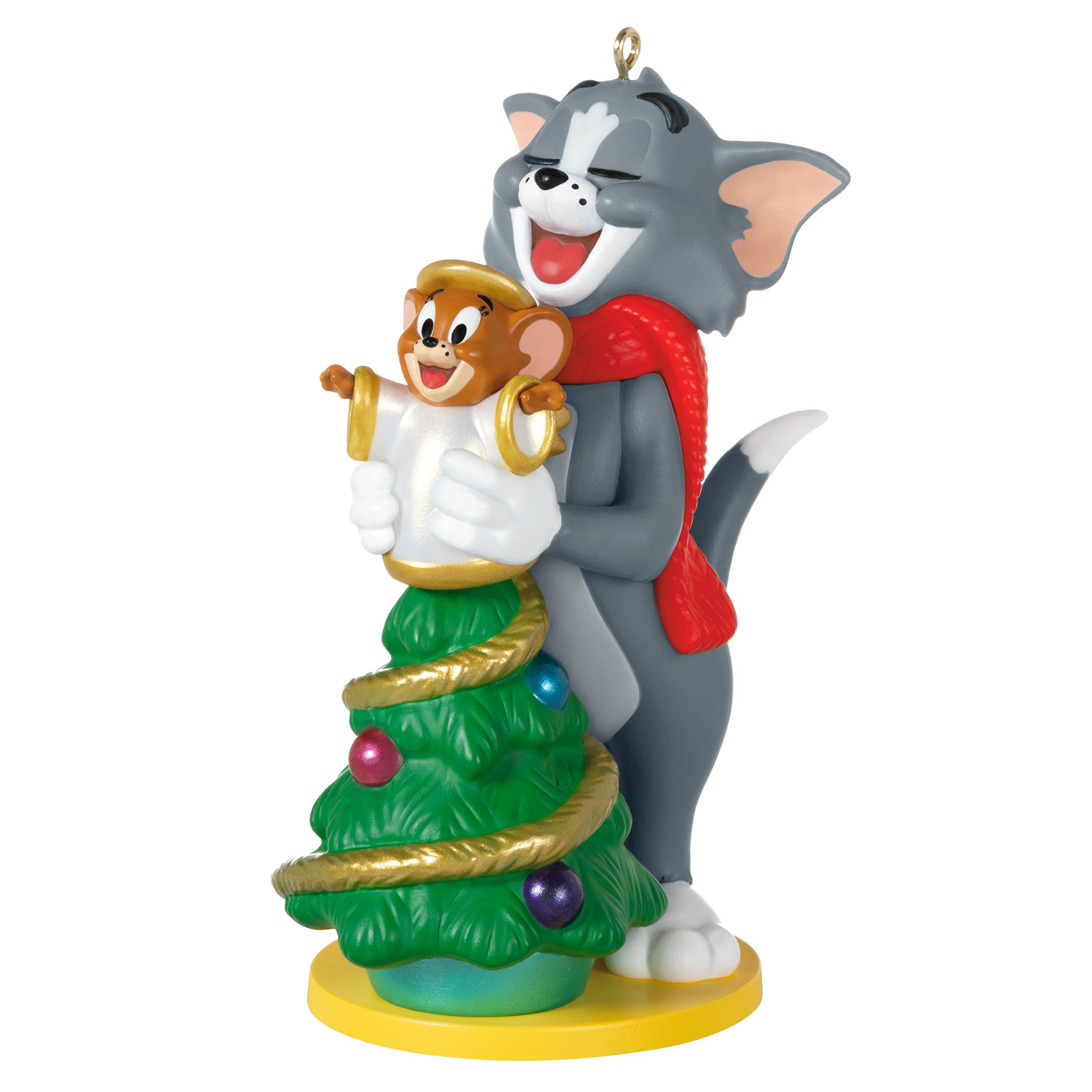 Hallmark Keepsake Plastic Christmas Ornament 2022, Tom and Jerry Decorating The Tree
