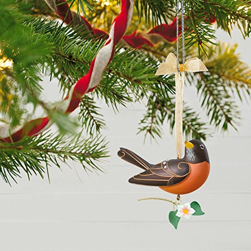 Hallmark Keepsake Christmas Ornament 2018 Year Dated, Beauty of Birds Robin