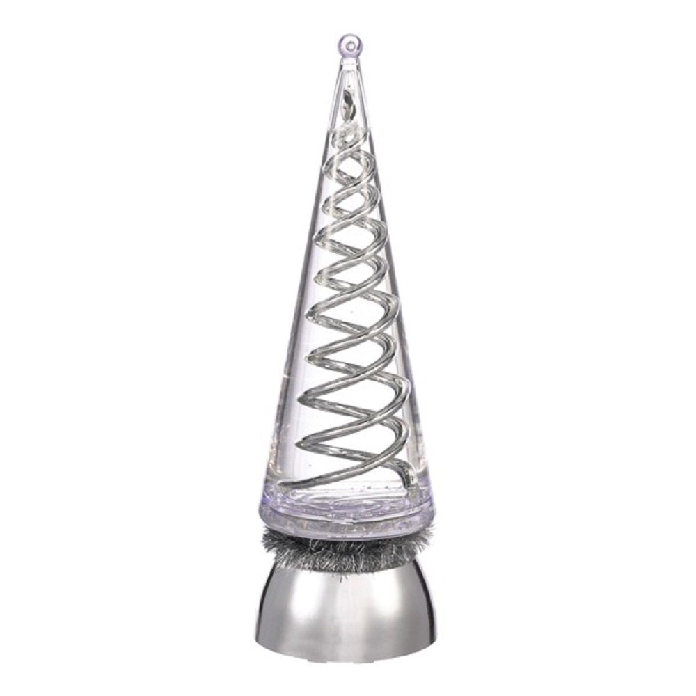 Light Up Spiral Tree with Silver Base