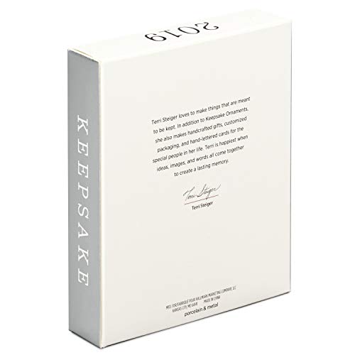 Hallmark Keepsake Christmas 2019 Wedding Ornament, Year Dated Truly. Deeply. Forever. Porcelain and Metal Photo Frame,