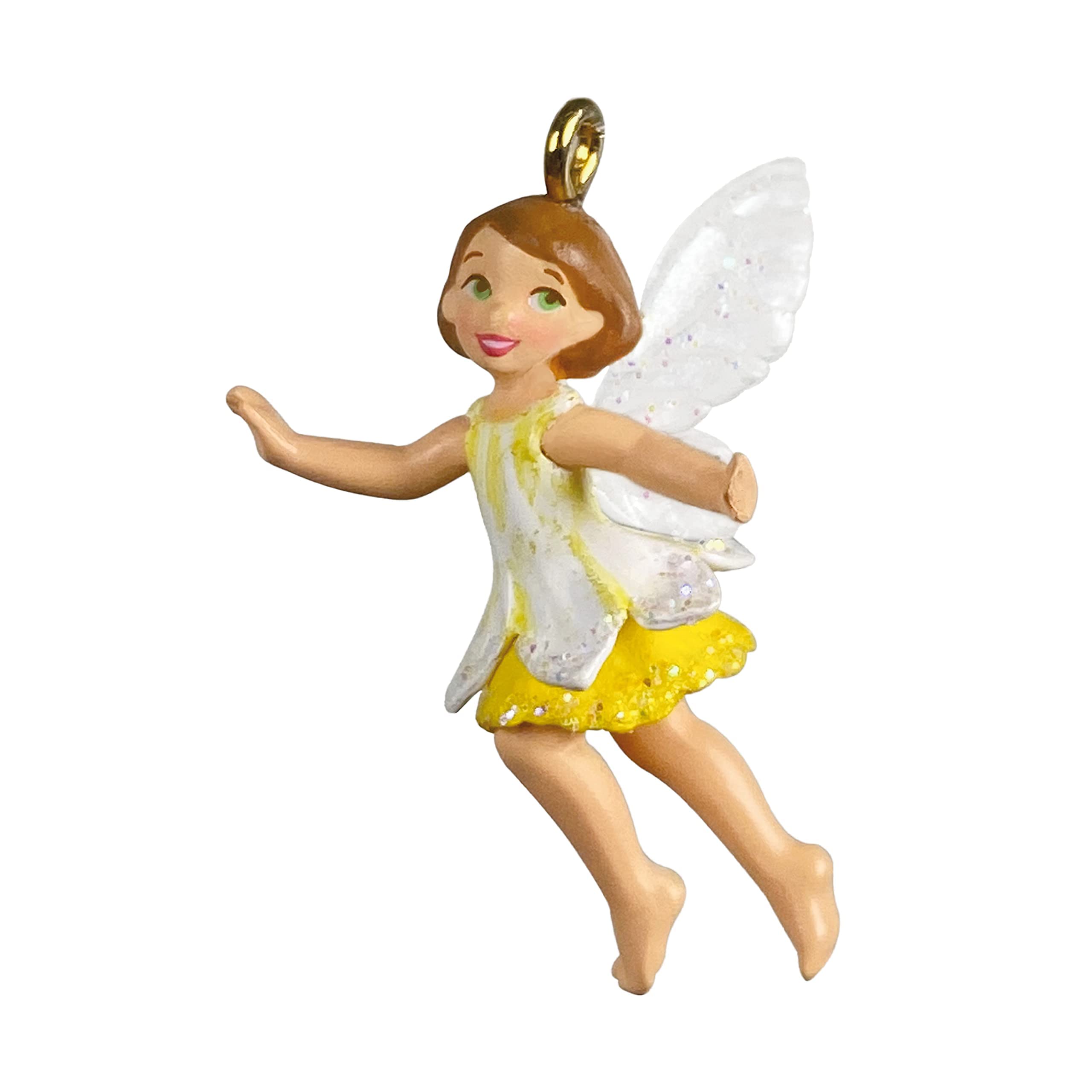 Hallmark Keepsake 1" Miniature Christmas Ornament 2021, Dainty Daffodil Fairy, Mini