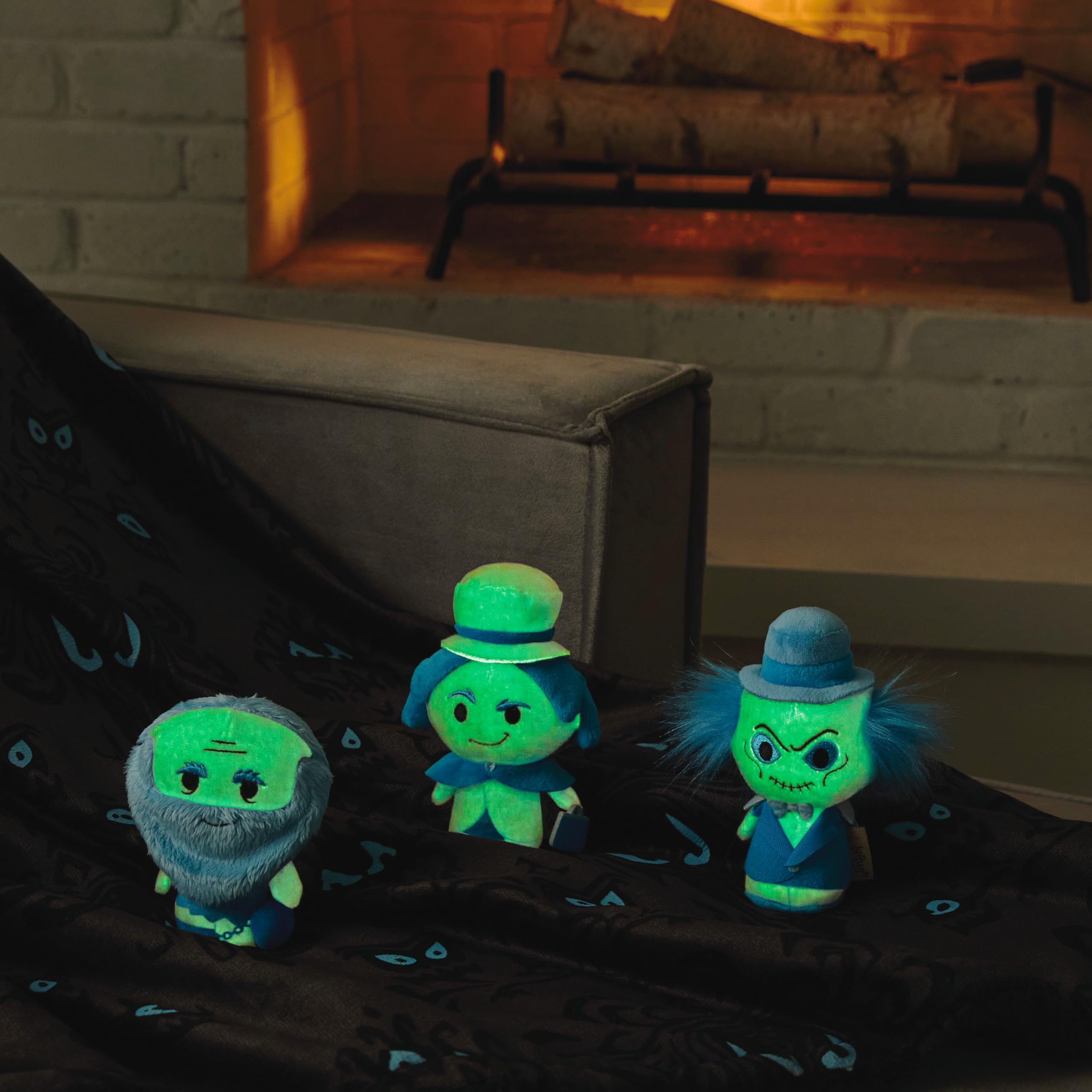 Itty Bittys Disney Haunted Mansion Phineas Ezra Gus Glow in the Dark Plush New